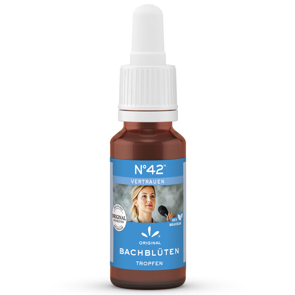Original Bachblüten Tropfen N°42 Vertrauen Lemon Pharma Bio Vegan
