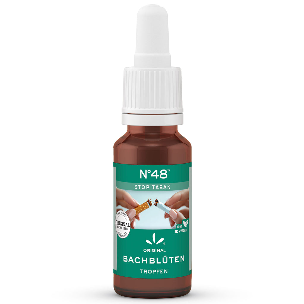 Original Bachblüten Tropfen N°48 Stop Tabak Lemon Pharma Bio Vegan