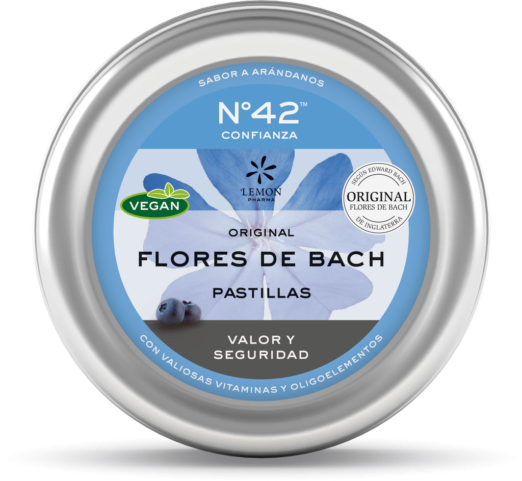 Flores de Bach Pastillas Nr 42 Nr. 42 Confianza valor y seguridad Lemon Pharma Dr. Bach vegan 