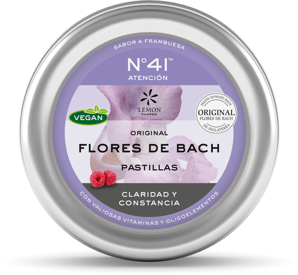 Flores de Bach Pastillas Nr 41 Nr. 41 Atención claridad y constancia Lemon Pharma Dr. Bach vegan 