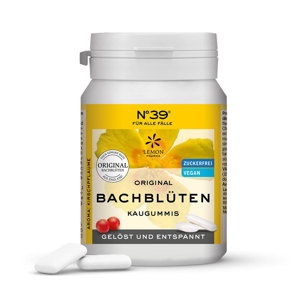 Bachblüten Kaugummi Nr 39 Für alle Fälle Notfall Emergency Lemon Pharma Dr. Bach