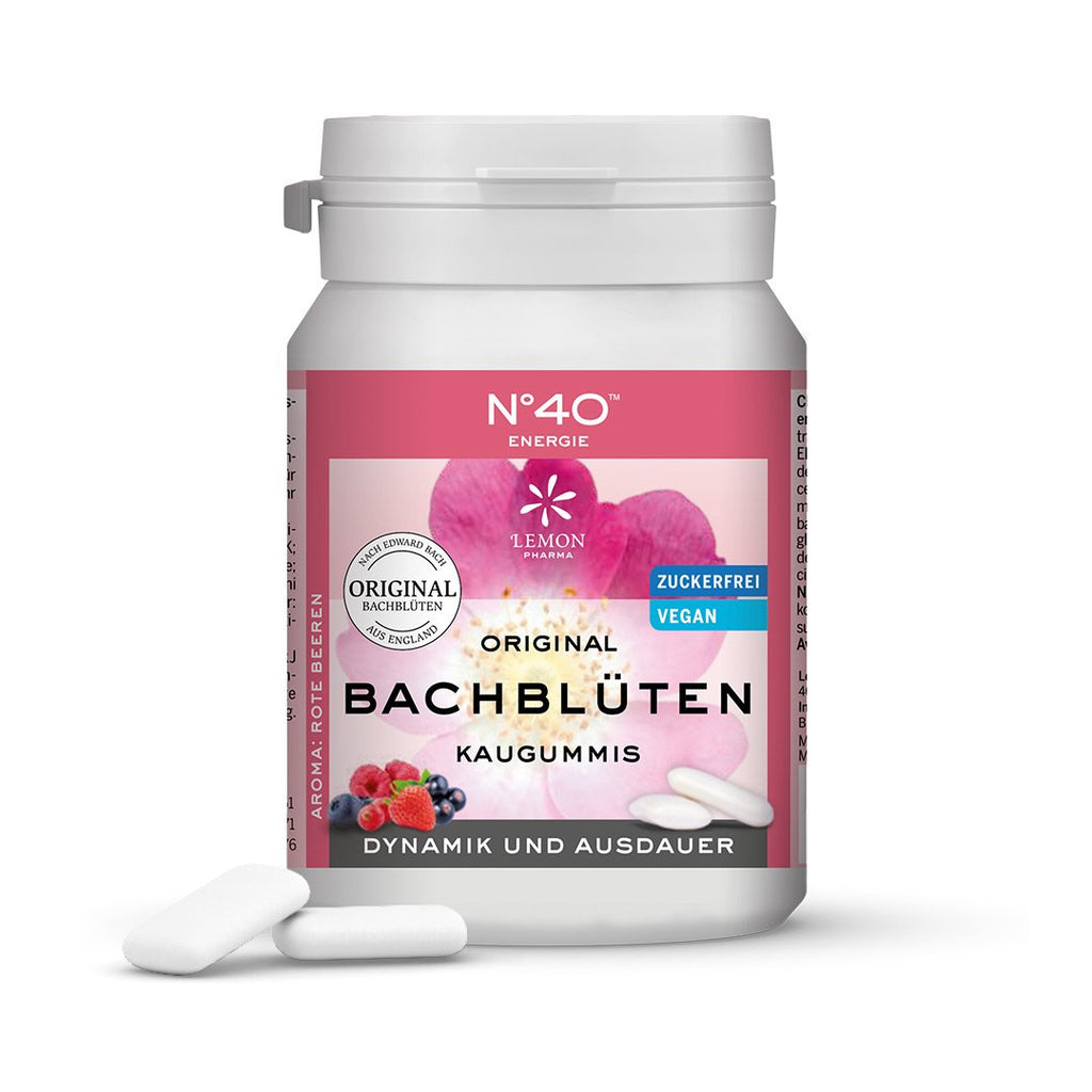 Bachblüten Kaugummi Nr 40 Energy Energie Lemon Pharma Dr. Bach