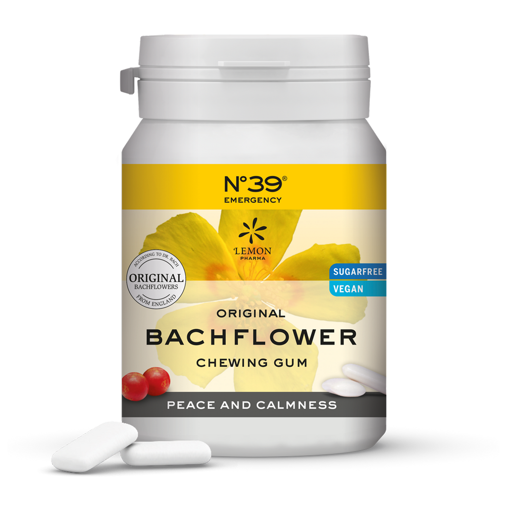 Bach flower Bach Bloesems Mélange d’E. Bach Fiori di Bach Flores de Bach chewing gum chewing-gum Kauwgom Gomma da masticare chicle Nr 39 Nr. 39 Emergency Lemon Pharma Dr. Bach