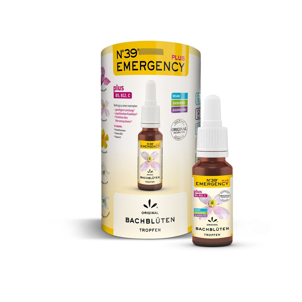 Bachblüten Nr. 39 Nr 39 Emergency Plus Tropfen Vitamin B5, Vitamin B12, Vitamin C Lemon Pharma Dr. Bach