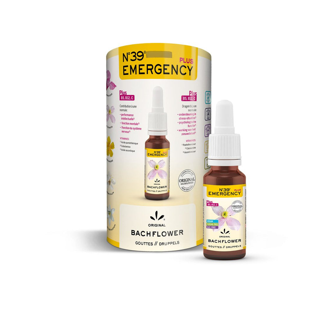 Bach Bloesems Druppels Nr. 39 Nr 39 Emergency plus Vitamin B5, Vitamin B12, Vitamin C Lemon Pharma Dr. Bach 