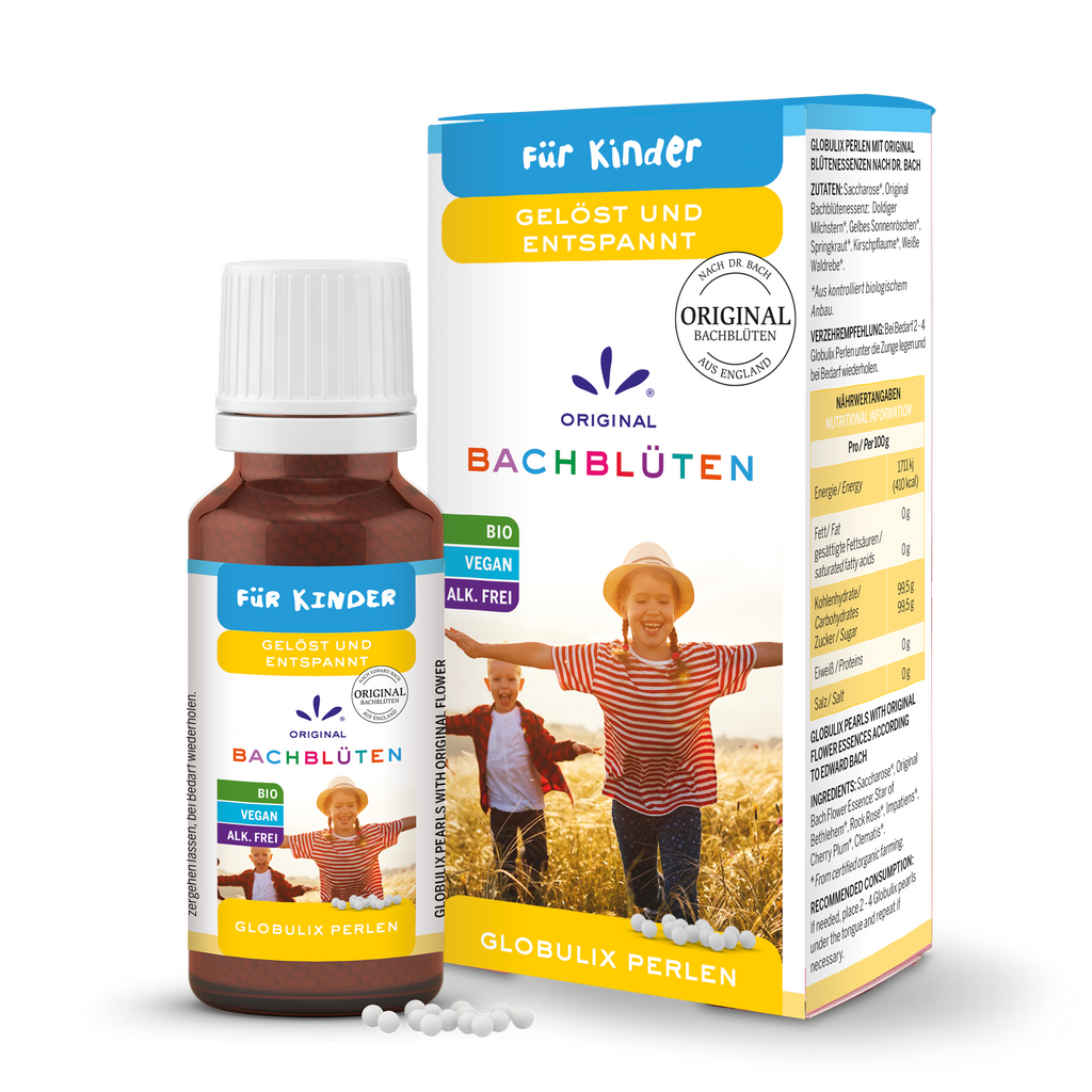 Bachblüten für Kinder Globulix Perlen Gelöst und Entspannt Lemon Pharma Dr. Bach
