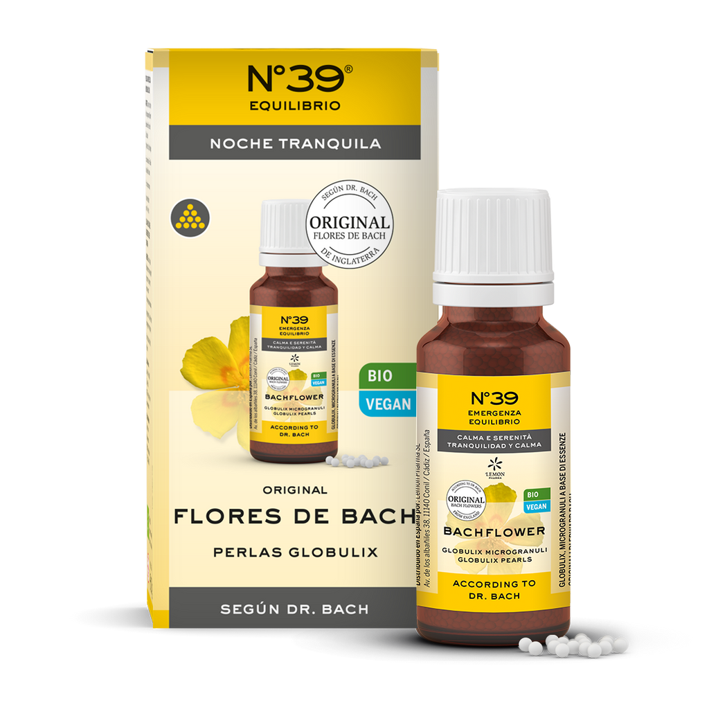 Flores de Bach Perlas Globulix Tranquilidad y calma Nr. 39 Nr 39 Equilibrio Emergency Lemon Pharma Dr. Bach 