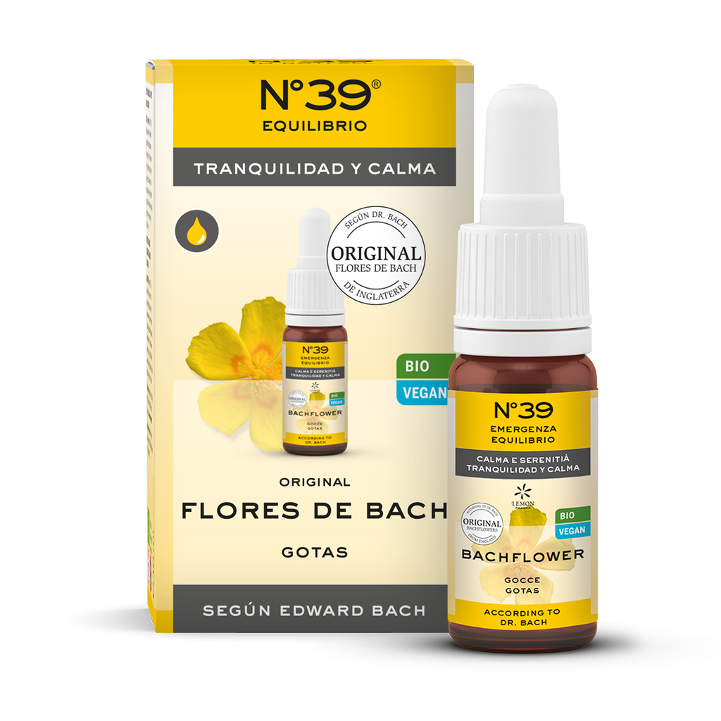 Flores de Bach Perlas Gotas Tranquilidad y calma Nr. 39 Nr 39 Equilibrio Emergency Lemon Pharma Dr. Bach 