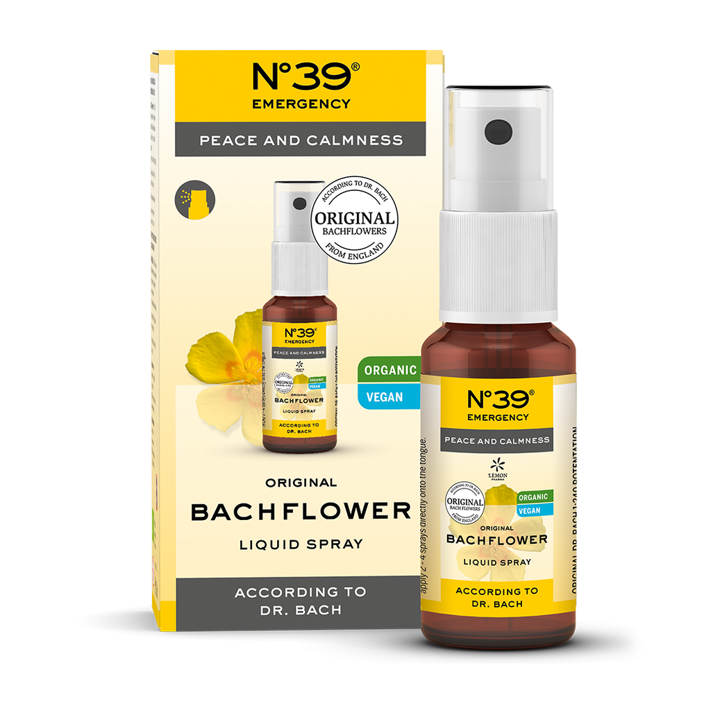 Bach flower Liquid Spray Nr. 39 Nr 39 Emergency Peace and Calmness Lemon Pharma Dr. Bach