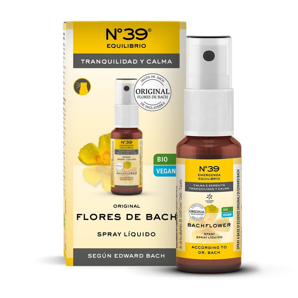 Flores de Bach Spray Líquido Tranquilidad y calma Nr. 39 Nr 39 Equilibrio Emergency Lemon Pharma Dr. Bach 