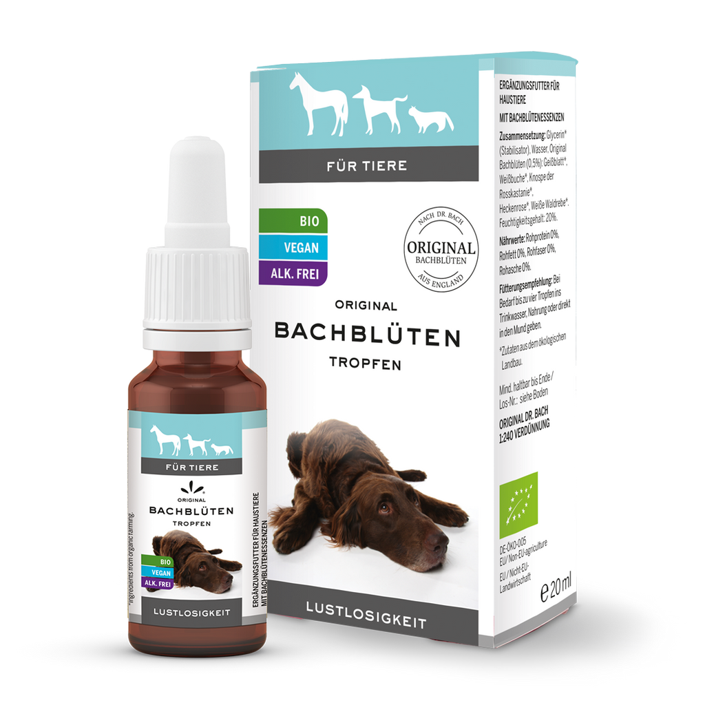 Bachblüten Tiere Haustiere Tropfen Lustlosigkeit Lemon Pharma Dr. Bach