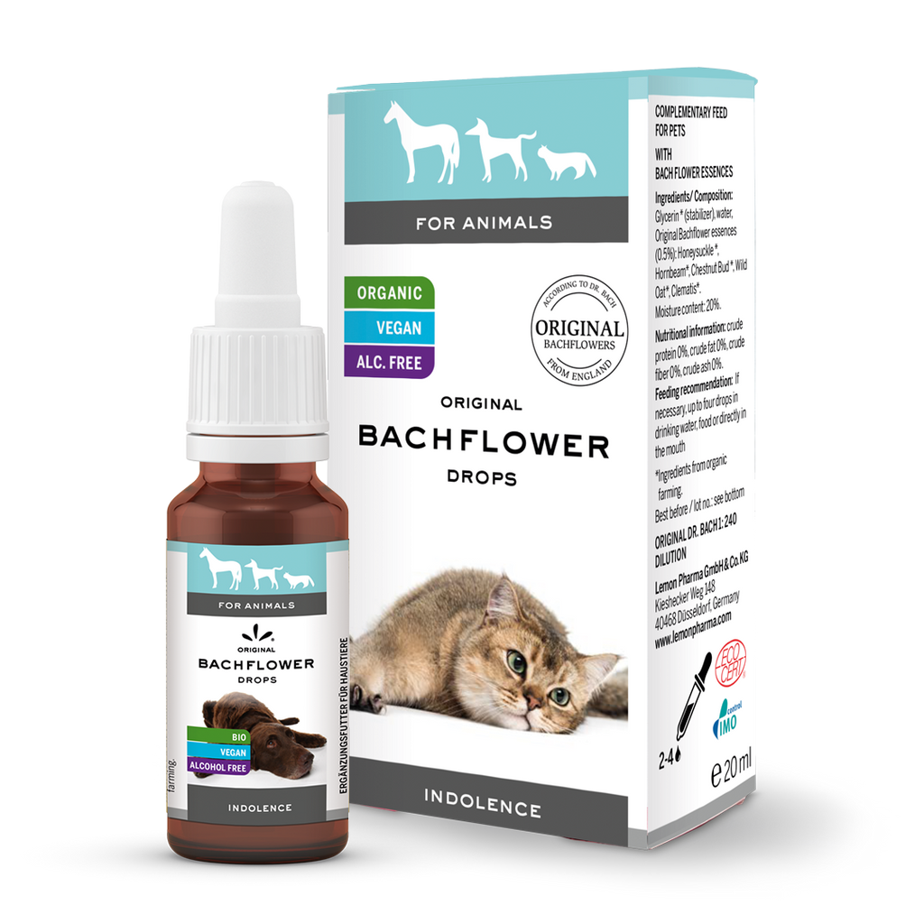 Bach flower animals pets drops Indolence Lemon Pharma Dr. Bach 