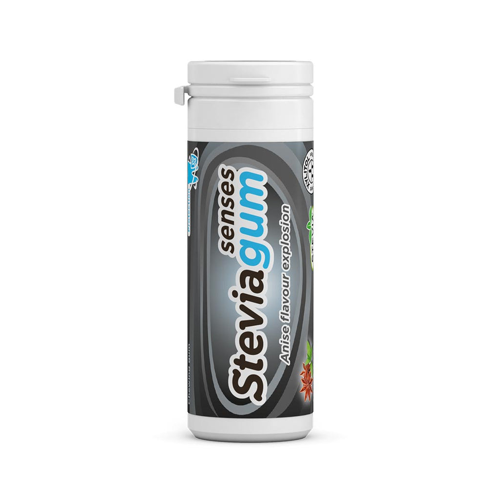 Steviagum Anis flavour explosion Lemon Pharma Goma de mascar Stevia Sabor Anís Gomma da masticare Stevia al gusto di anice