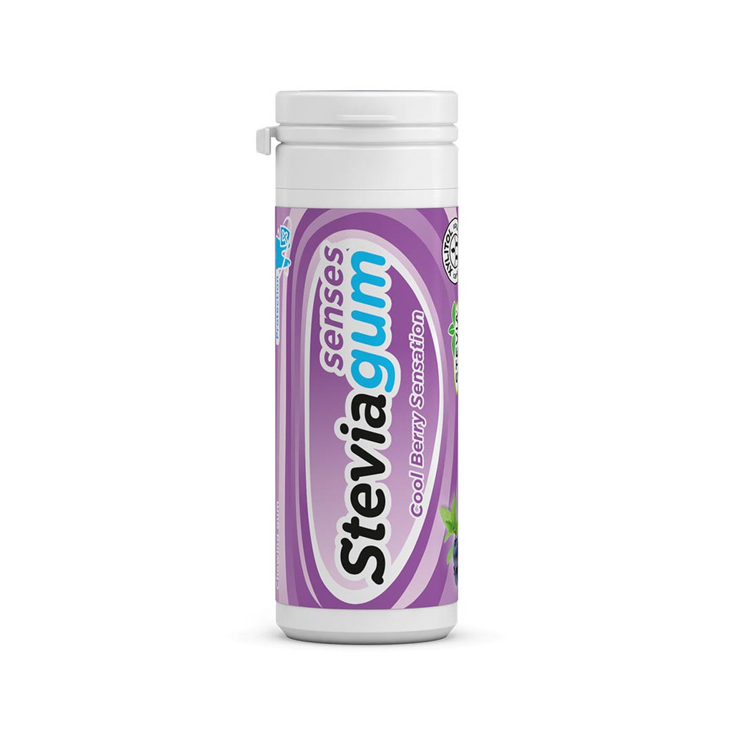 Stevia Kaugummi Blaubeeren Geschmack Stevia Gum Cool Berry Sensation Xylitol Lemon Pharma Gomme à mâcher à la stévia au goût de baies